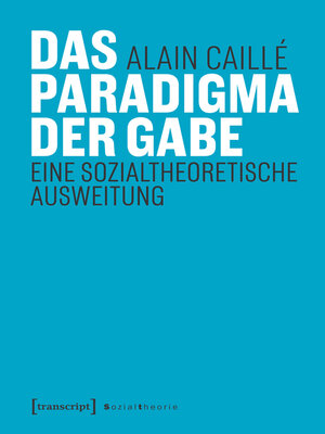 cover image of Das Paradigma der Gabe